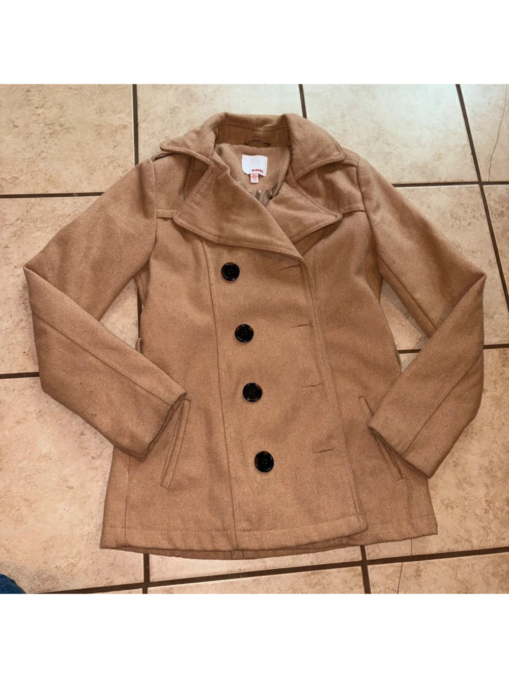 Bongo Academia Classic Button Up Fall Brown Coat